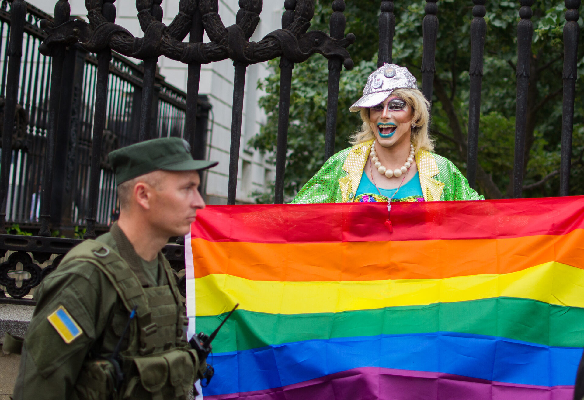 In the Heat of Battle, LGBTQ+ Ukrainian Soldiers March With Pride [VIDEO]