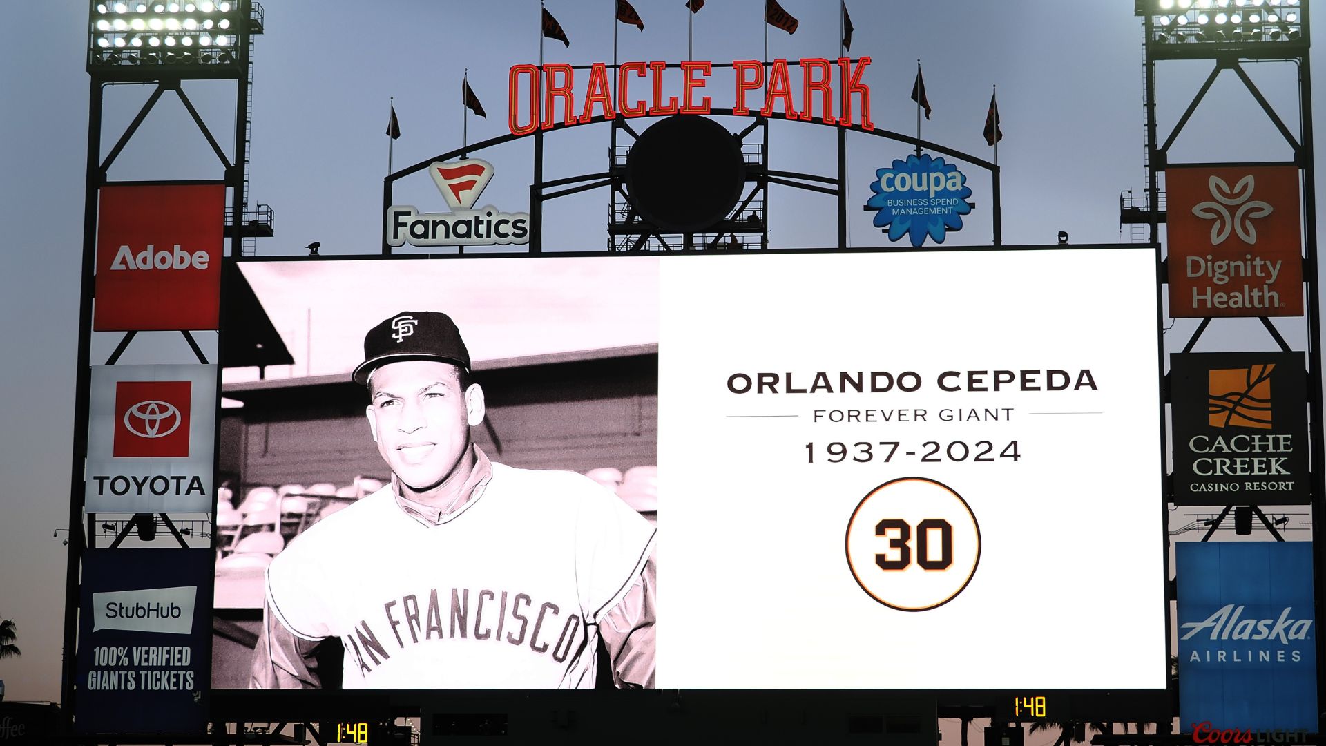 San Francisco Giants Hall Of Famer Orlando Cepeda’s Death Announced Live At Oracle Park [VIDEOS]