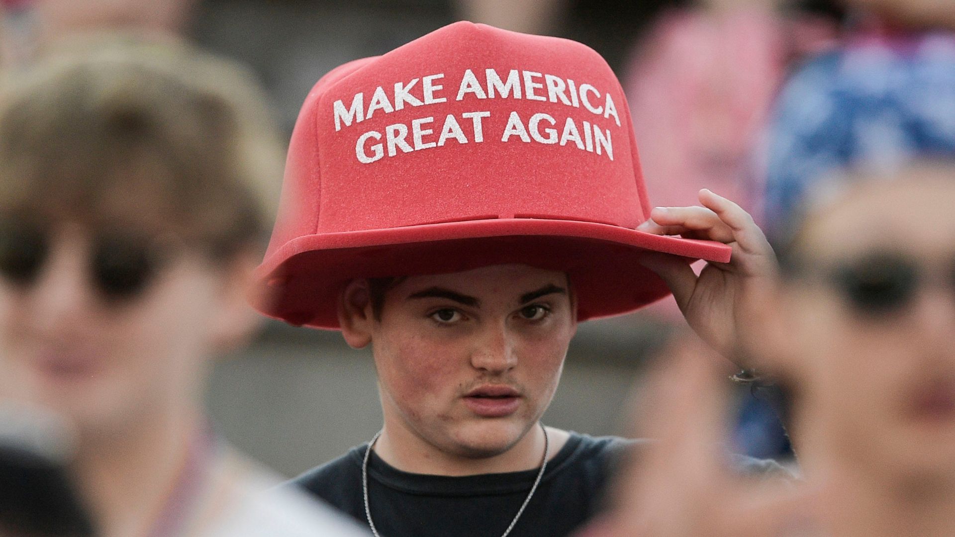 Unhinged Woman Loses It Over MAGA Hat, Falls on Her Face [WATCH]