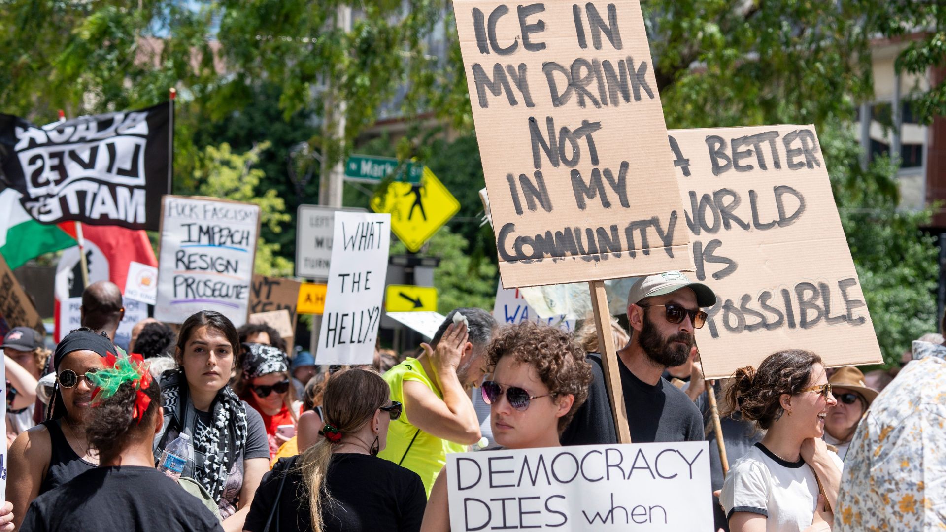 Anti-ICE Protesters Mowed Down When Driver Plows Through Surrounding Mob [WATCH]